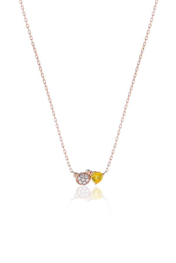 Beary Lovely Necklace in Yellow Sapphire (PRE-ORDER 8-9 WEEKS)