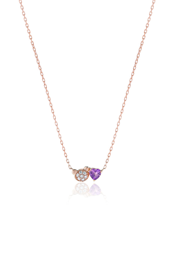 Beary Lovely Necklace in Lavender Sapphire