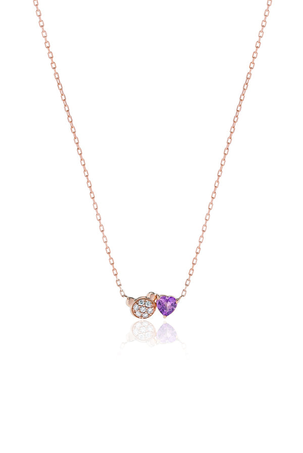 Beary Lovely Necklace in Lavender Sapphire (PRE-ORDER 8-9 WEEKS)